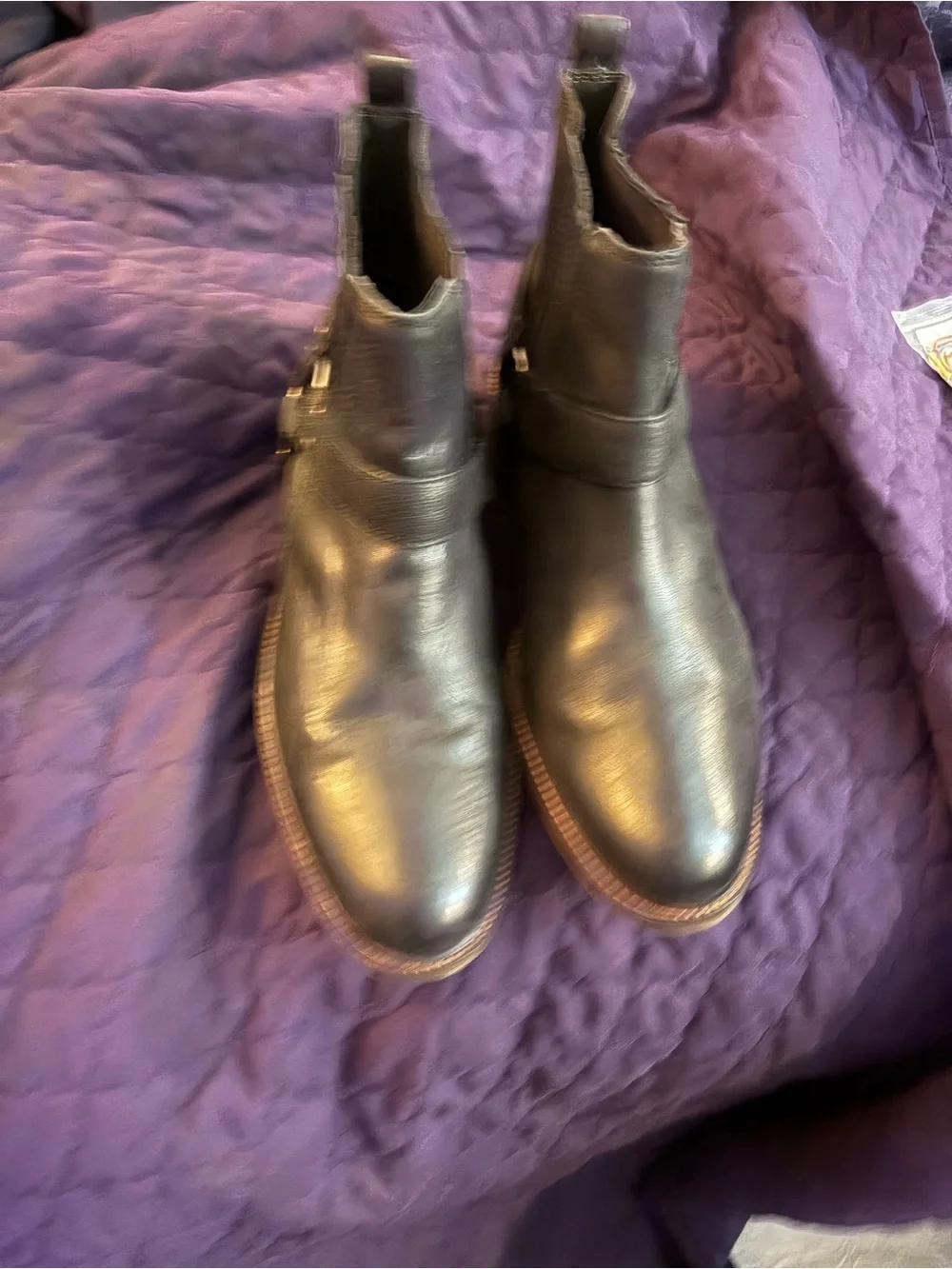 Steve Madden Men's Black Leather Chukka Boots